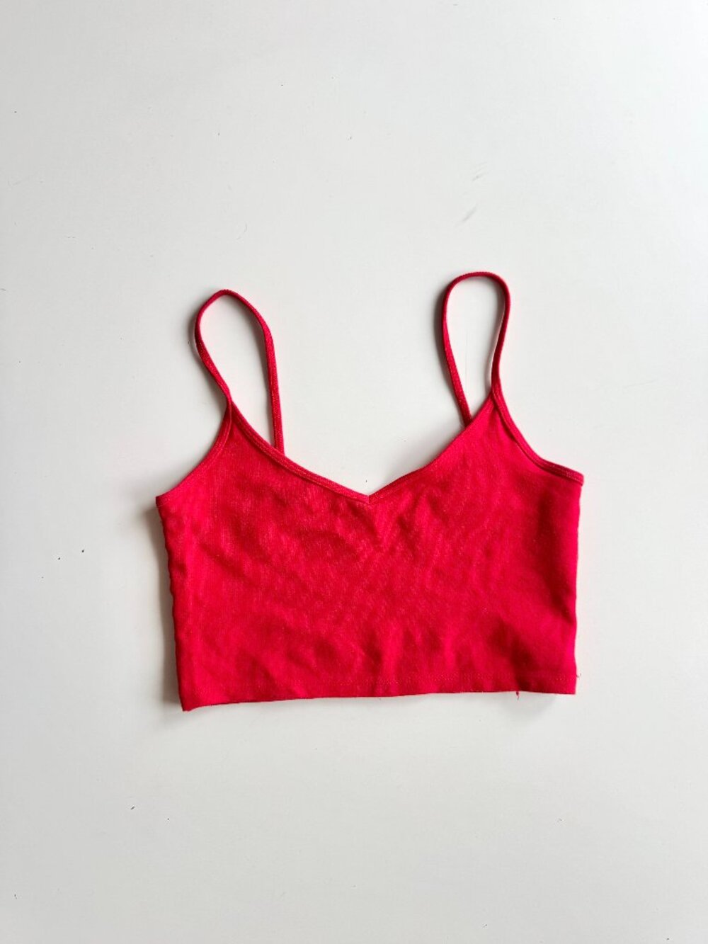 Aritzia SUNDAY BEST Roxboro Red Ponte Knit Cropped Tank Tops, Size XS